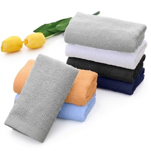 Serviettes de bain de luxe 100% coton peigné, très absorbantes, séchage rapide, pour hôtels et spas, couleur taupe marron, bordure Dobby, en lin - Product Image 3