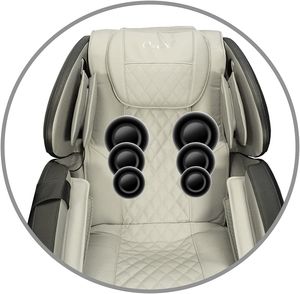 Fauteuil inclinable électrique en cuir avec massage chauffant Shiatsu, fonction zéro gravité, massage complet du corps, fonction musicale, 110-240V - Product Image 6