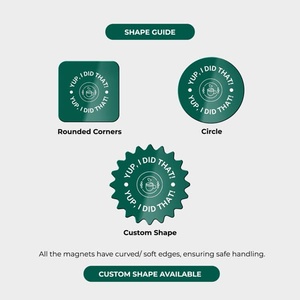 Aimants personnalisés, aimants imprimés pour réfrigérateur, autocollants magnétiques flexibles, aimant promotionnel pour réfrigérateur - Product Image 2