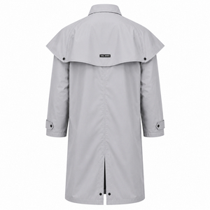 Manteau long imperméable en toile cirée vintage pour femme 2026 – Idéal pour l'équitation et les activités de plein air - Product Image 2