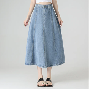 Women Lace Midi <b>Skirt</b> High Waist Layered Flowy Elegant Party Fashion - Product Image 2