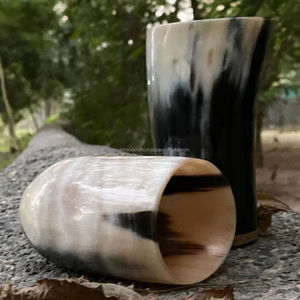 แก้วน้ำทำมือจากเขาสัตว์ งานฝีมือประณีต ขัดเงาอย่างดี โดย Tayyab Handicraft ของขวัญสุดพิเศษ - Product Image 2