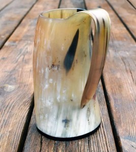 Taza de Cuerno de Búfalo de Alta Calidad, Hecha a Mano, Ecológica, Textura Única, Duradera, Estilo Vintage, Producto de Regalo - Product Image 2