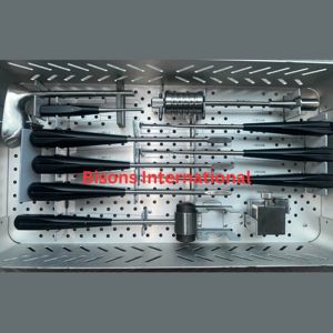 Kit chirurgical complet d'instruments de fusion intercorporelle vertébrale Bisons International, certifié CE Classe I, taille personnalisée - Product Image 2