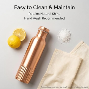 <b>Copper</b> Water <b>Bottle</b> Eco-Friendly Large Capacity Minimalist Design Portable for Home Use - Product Image 1