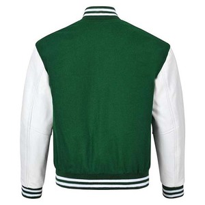 Veste universitaire de baseball pour homme en polyester-coton à col montant avec poche avant, prix de gros, vente chaude - Product Image 6