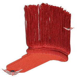 KEW - Epaulettes de Hombro Estilo Vintage de la Mejor Calidad, con Flecos, Hilo de Mylar Ecológico, Bordado con Hilo Metálico, Color Personalizable - Product Image 2