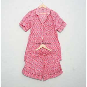 Nuevo Conjunto de Pijama de Manga Corta 100% Algodón para Mujer, Lindo Conjunto de Pijama con Dibujos Animados, Traje de Casa Japonés Simple, Ropa de Dormir Corta para Mujer - Product Image 6