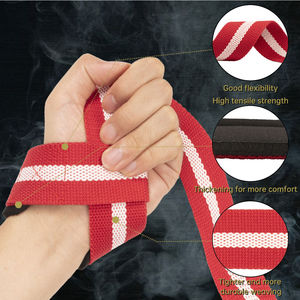 Sangles de poignet en coton de bonne qualité pour la musculation, la force athlétique et l'entraînement en force - Réglables, respirantes et antidérapantes - Product Image 5