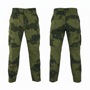 100% High Quality Customized Camouflage Cargo Pants Multi Pocket Outdoor Work <b>Trousers</b> Solid Plain Color Utility Pants For Men's - Product Image 6