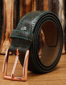 2025 Trending Classy Men's Casual Genuine leather <b>Belt</b> Unique Full-<b>Studded</b> Premium Black Genuine Leather Nickel Plated Alloy - Product Image 5