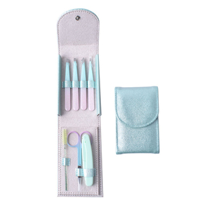 Kit de Pinzas para Cejas, Nuevo, para Cuidado Personal en Casa y Viajes, Juego de Depilación de Cejas de Acero Inoxidable con Logotipo Personalizado - Product Image 1