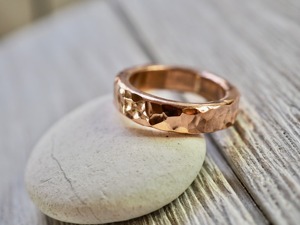 Anillo de Cobre Hecho a Mano de la Mejor Calidad para Uso Diario, Bodas, Aniversarios, Fiestas, Compromisos, Estilo Clásico Unisex, Regalo de Boda - Product Image 5