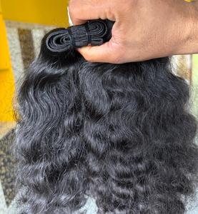 Best Selling 24 Inch Human Hair Extensions Premium Virgin Remy Straight Wavy Curly Hair <b>Bundles</b> Available For Sale - Product Image 3