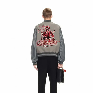 Chaqueta Universitaria de Invierno Personalizada para Hombre, Diseño de Letras Bordadas, Impermeable, Reversible, Forro Polar, Ecológica, de Secado Rápido - Product Image 5