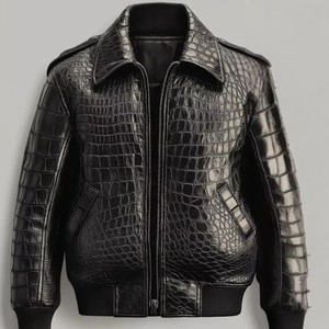 Veste en cuir véritable épaisse, faite à la main, de style streetwear, pour un usage quotidien, veste de moto, vêtement d'extérieur haut de gamme - Product Image 3