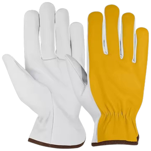 ถุงมือขับรถหนังวัวคุณภาพสูง ป้องกันความร้อน ป้องกันประกายไฟ ป้องกันมือและแขนสำหรับงานอุตสาหกรรม - Product Image 2