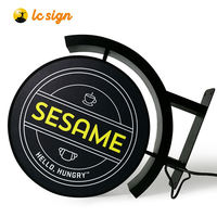 Boîte à lumière LED OEM, panneau rétroéclairé LED double face pour supermarchés et magasins de proximité
