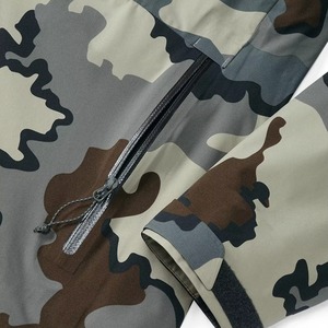 Mens <b>Camo</b> Print Softshell <b>Jacket</b> Breathable Waterproof Hooded Zipper Custom Logo High Street Style Factory Price High Quality - Product Image 4