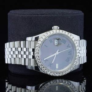 Joyería de Moda Estilo Hip Hop para Hombre y Mujer, Hecha a Mano, con Diamantes Moissanite de Calidad VVS, Acero Inoxidable, Dos Tonos, con Ventana de Cristal - Product Image 2