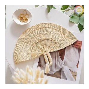 Abanico de Hoja de Palma Boho para Boda, Abanico Hecho a Mano Natural, Recuerdo para Invitados de Boda en Playa o Jardín, Venta al por Mayor en Vietnam, Logo 99GD - Product Image 2