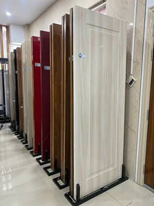 Puertas de Madera Maciza con Núcleo de MDF y Revestimiento de PVC Imitación Madera de Teca y Roble, de Alta Calidad, Resistentes al Agua y a los Insectos, para Casa y Dormitorio - Product Image 6