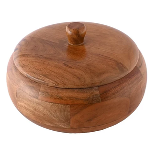 Wood Spice Jar Sugar Bowl Kitchen Seasoning Bowl Pot Candy <b>Treat</b> Jar Spice Holder Condiment Nuts Sugar Bowl Pot - Product Image 3