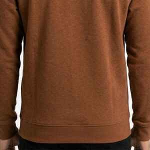 Sudadera con Capucha para Hombre, de Forro Polar, Color Sólido, Corte Regular, Informal, Marrón, de Algodón Tejido, para Otoño - Product Image 6