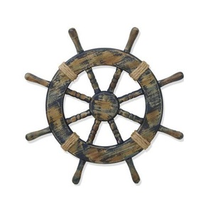 Adorno de Cabina de Capitán con Timón de Madera, Diseñado para Realzar Decoraciones Náuticas de Pared con Inspiración Costera Vintage - Product Image 3