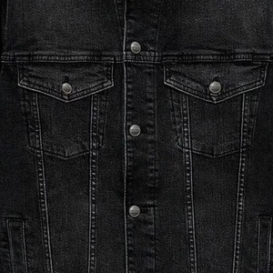 New Custom Style Winter Men's Denim Jackets 100% Cotton Coated Stand Collar High Quality Vintage Biker Design Fashionable - Product Image 4