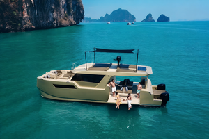 Yacht sportif en aluminium UBI 11511 personnalisé de 11,6 m pour 11 passagers, moteur hors-bord de 300 CV, bateau de 35-40 nœuds, télécommande, transport, pêche - Product Image 3