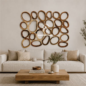 Decoración de pared única en madera de suar para complementar tu hermosa sala de estar, tendencia 2026 - Product Image 1