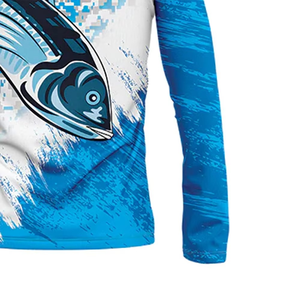 Chemises de pêche pour hommes, personnalisées par sublimation, protection UV, manches longues, respirantes, de haute qualité, confortables et durables - Product Image 6