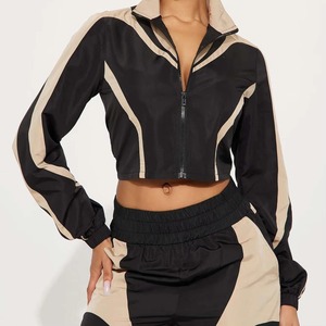 Female <b>Jogger</b> Set Nylon <b>Polyester</b> Summer Windbreaker Zipper Breathable Comfortable High Street Tracksuit - Product Image 3
