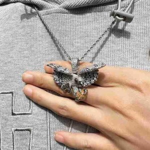 Nuevo Collar de Hip Hop para Raperos, Collar de Cobre con Colgante Delicado de Animal, Collar de Halcón - Product Image 4