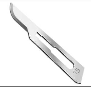 Lame de scalpel chirurgical manuelle stérile jetable en acier au carbone, ensemble d'instruments de coupe médicale pour bloc opératoire général - Product Image 1