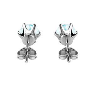 Pendientes de piedras preciosas naturales para mujer, joyería <span class=keywords><strong>2022</strong></span>, piedra de Topacio Azul de plata, aretes de tuerca solitario para mujer, joyería de destino 925 - Product Image 2
