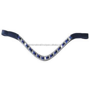 Bandas para cejas de caballo, de cuero acolchado, de color azul claro y azul, con forma de poni - Product Image 5