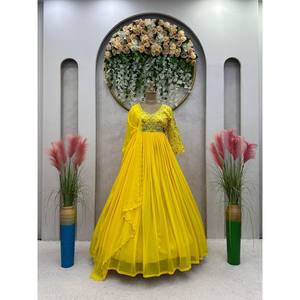 Party Wear XL Gown avec fil et séquence pour un look élégant - Product Image 4