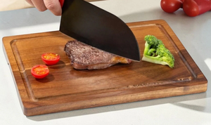 Rustic Solid Wood Mildew Proof Double-sided Chopping Board Stand Dishwasher Safe <b>Kitchenware</b> 1.5cm Thick Rectangle - Product Image 3