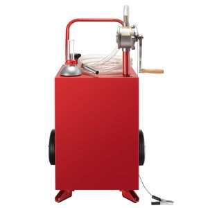 Pompa di trasferimento manuale rossa da 20 galloni serbatoio di stoccaggio del carburante portatile per benzina/Diesel per auto tosaerba 10 ft tubo Gas Caddy per - Product Image 1
