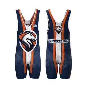 Wholesale Sublimated Mens Wrestling Singlet Custom Design Weightlifting Training Performance Suit <b>Athletic</b> Wear - Product Image 5