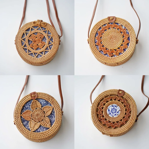 Bolso de Ratán Hecho a Mano en Vietnam |   Bolso de Mano Tejido Tipo Cesta para Llevar al Hombro |   Fabricante OEM ODM - Product Image 4