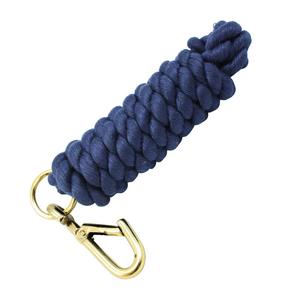 Horse <b>Bridle</b> Teal Cotton Rope Lead with Metal Snap <b>Hook</b> Model FM-1010 - Product Image 2