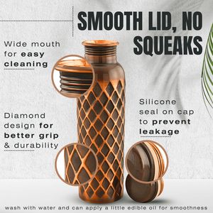 Ayurvedic Pure <b>Copper</b> Water <b>Bottle</b> Eco Friendly Health Benefits <b>Drinking</b> <b>Bottle</b> for Daily Use - Product Image 4