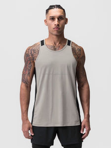 Débardeur de sport 100 % coton pour hommes, taille personnalisée, vêtements de sport décontractés, respirant, tricoté, débardeur musculaire - Product Image 2