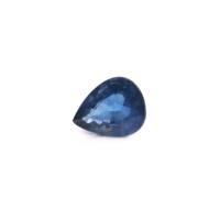 Saphirs bleus naturels non traités de Madagascar, taille poire calibrée 1,72 ct, pierres précieuses de saphir bleu naturel facettées en vrac