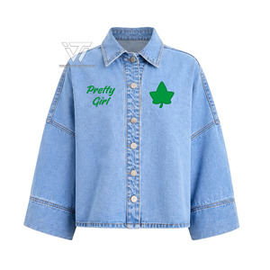 Vente en gros Alpha grec |   Kapa |   Alpha |   Vêtements de sororité pour femmes : Veste en jean brodée, chemise en denim, accessoires grecs - Product Image 1