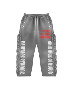 Fizay Enterprises Acid Washed Polyester Fleece Breathable Quick Dry Thermal Plus Size Winter Street Style Custom Men's <b>Set</b> - Product Image 2