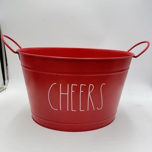 Elegante Tina de Hielo Galvanizada Roja, Ideal para Bares, Clubes y Uso en Servicios de Catering, Venta al por Mayor desde India - Product Image 1